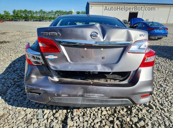 3N1AB7AP6HY259907 2017 NISSAN SENTRA Gray Rear view