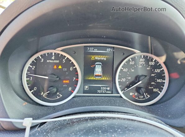 3N1AB7AP6HY259907 2017 NISSAN SENTRA Gray Instrument cluster view