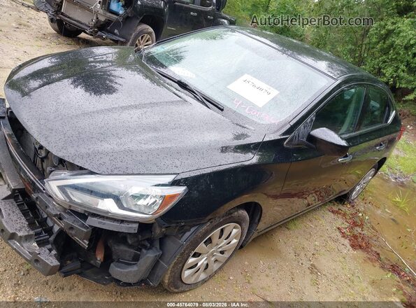 3N1AB7AP6HY280370 2017 NISSAN SENTRA Black Առջևի ձախ երեք քառորդ տեսարան