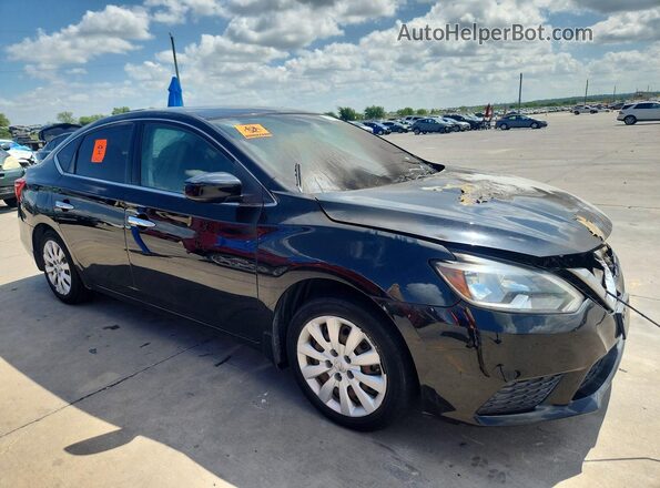 3N1AB7AP6HY298822 2017 NISSAN SENTRA Black Front right