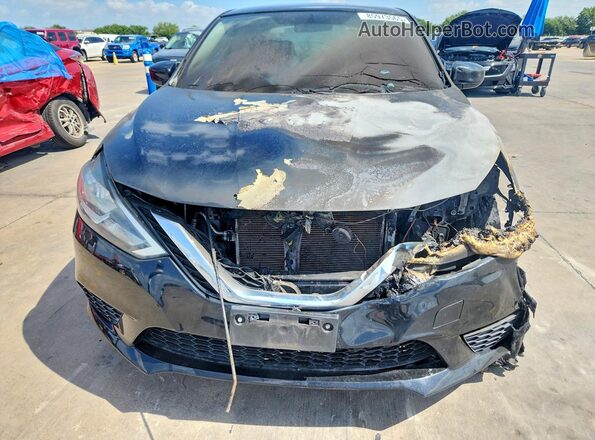 3N1AB7AP6HY298822 2017 NISSAN SENTRA Black Front view