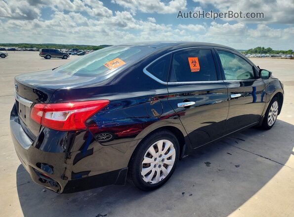 3N1AB7AP6HY298822 2017 NISSAN SENTRA Black Rear right