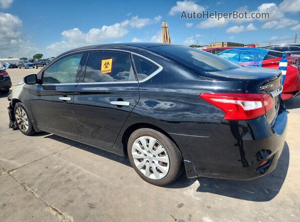 3N1AB7AP6HY298822 2017 NISSAN SENTRA Black Rear left