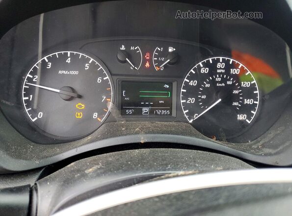 3N1AB7AP6HY304974 2017 NISSAN SENTRA Silver Սարքավորումների վահանակի տեսք