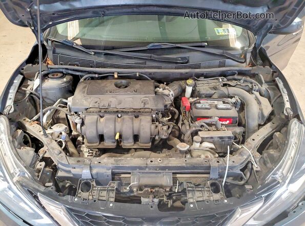 3N1AB7AP6HY310998 2017 NISSAN SENTRA Blue უკანა სალონის ხედი