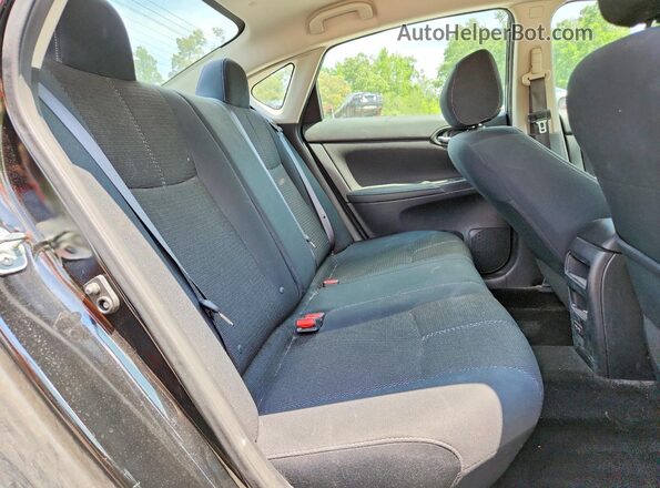3N1AB7AP6HY332497 2017 NISSAN SENTRA Black Rear seats view