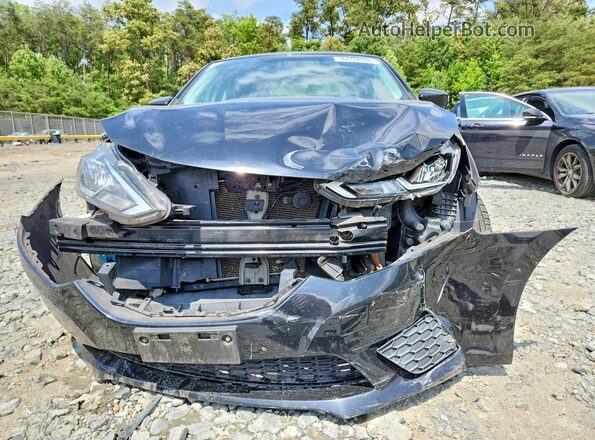 3N1AB7AP6HY332497 2017 NISSAN SENTRA Black Front view