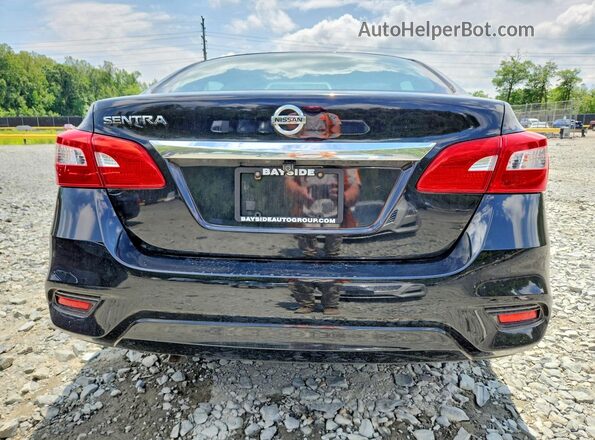 3N1AB7AP6HY332497 2017 NISSAN SENTRA Black Rear view