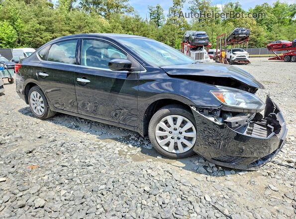 3N1AB7AP6HY332497 2017 NISSAN SENTRA Black Front right