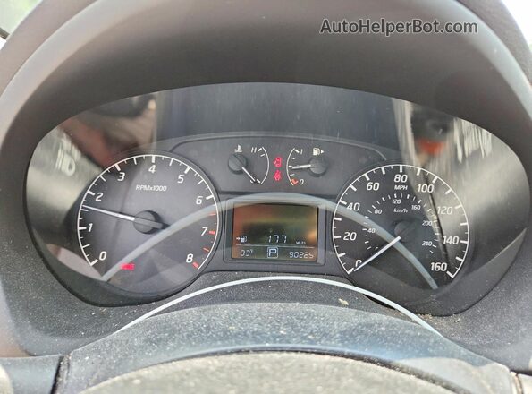 3N1AB7AP6HY332497 2017 NISSAN SENTRA Black Instrument cluster view