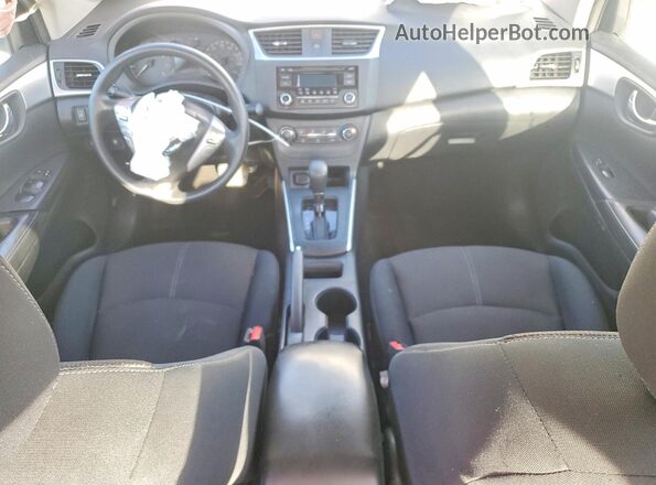 3N1AB7AP6HY345041 2017 NISSAN SENTRA Белый Вид панели приборов