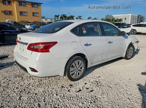 3N1AB7AP6HY345041 2017 NISSAN SENTRA Белый Задняя правая четверть