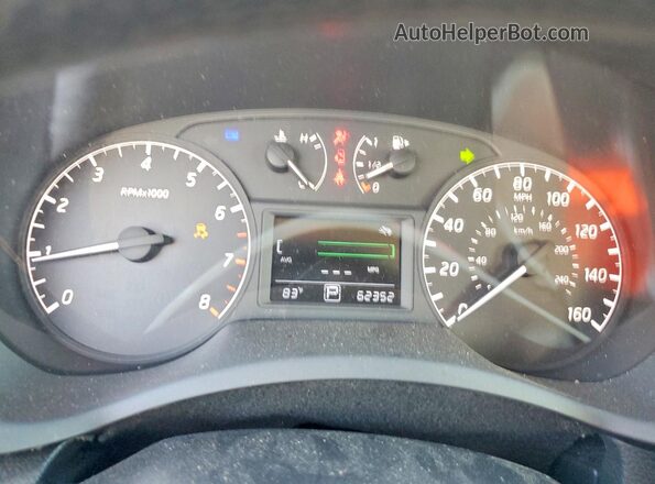 3N1AB7AP6HY345041 2017 NISSAN SENTRA Белый Вид щитка приборов