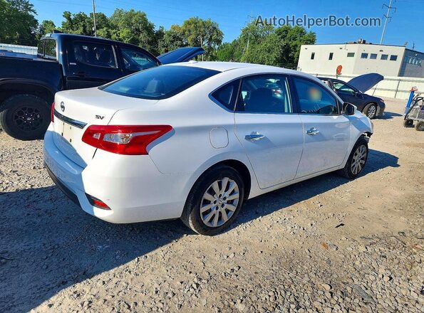 3N1AB7AP6HY347131 2017 NISSAN SENTRA Белый Задняя правая четверть