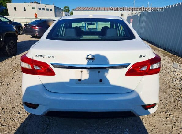 3N1AB7AP6HY347131 2017 NISSAN SENTRA Белый Вид сзади
