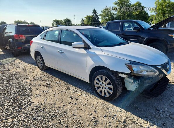 3N1AB7AP6HY347131 2017 NISSAN SENTRA Белый Передняя правая четверть