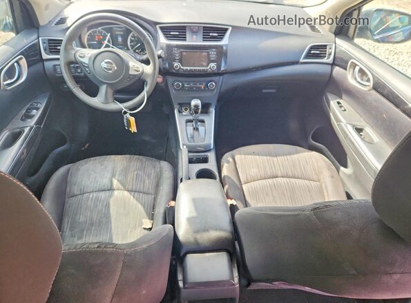 3N1AB7AP6HY365998 2017 NISSAN SENTRA Blue Widok deski rozdzielczej