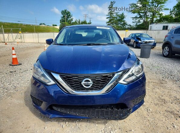 3N1AB7AP6HY365998 2017 NISSAN SENTRA Blue Widok z przodu