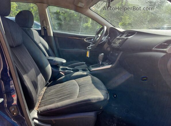 3N1AB7AP6HY365998 2017 NISSAN SENTRA Blue Widok wnętrza z przodu