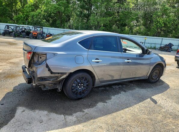 3N1AB7AP6HY386169 2017 NISSAN SENTRA Серый Задняя правая четверть