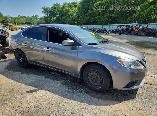 3N1AB7AP6HY386169 2017 NISSAN SENTRA Серый Передняя правая четверть