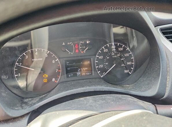 3N1AB7AP6HY386169 2017 NISSAN SENTRA Серый Вид щитка приборов
