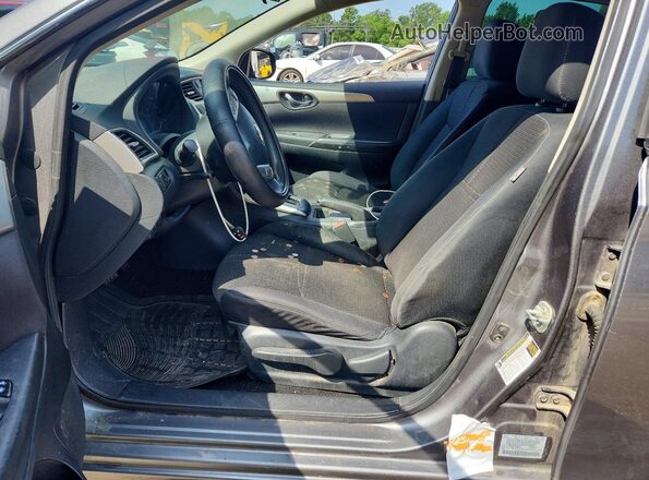 3N1AB7AP6HY386169 2017 NISSAN SENTRA Серый Вид салона спереди