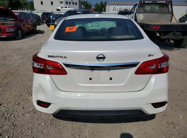 3N1AB7AP6HY390397 2017 NISSAN SENTRA White უკანა ხედი
