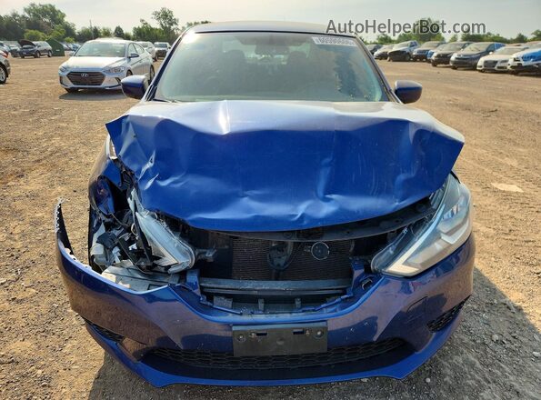3N1AB7AP6HY403732 2017 NISSAN SENTRA Blue წინა ხედი