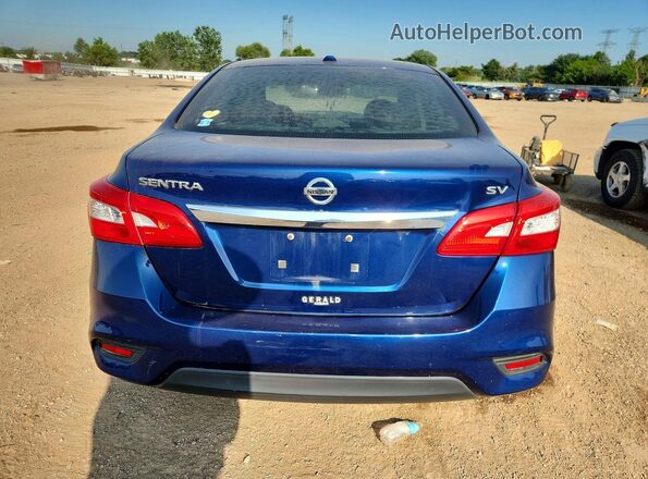 3N1AB7AP6HY403732 2017 NISSAN SENTRA Blue უკანა ხედი
