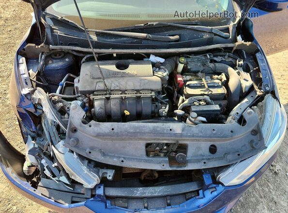 3N1AB7AP6HY403732 2017 NISSAN SENTRA Blue უკანა სალონის ხედი