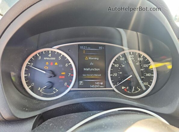 3N1AB7AP6JL618188 2018 NISSAN SENTRA Gray Вид щитка приладів