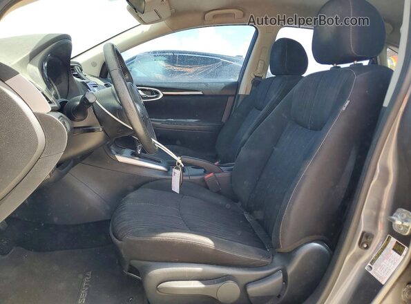 3N1AB7AP6JL623438 2018 NISSAN SENTRA Gray Widok wnętrza z przodu