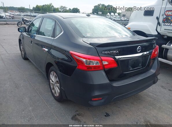 3N1AB7AP6JL634763 2018 NISSAN SENTRA Black Задня ліва чверть