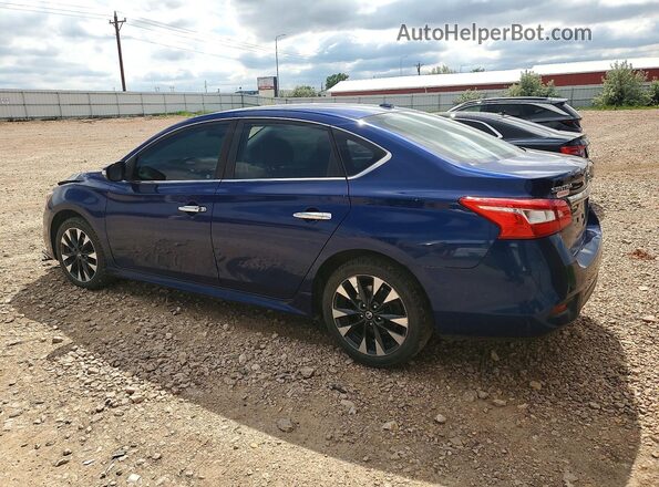 3N1AB7AP6JY204346 2018 NISSAN SENTRA Blue Հետևի ձախ