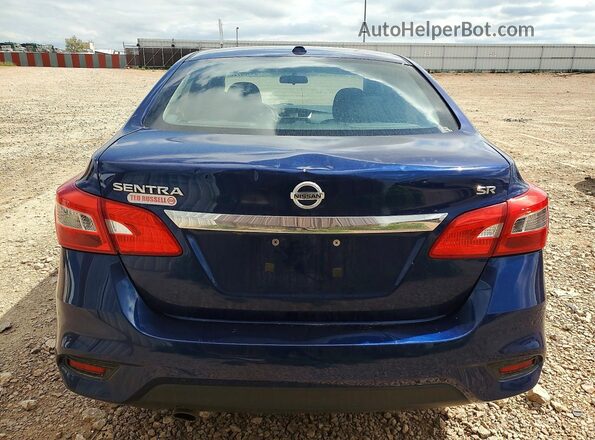 3N1AB7AP6JY204346 2018 NISSAN SENTRA Blue Հետևի տեսք