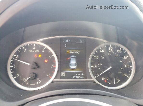 3N1AB7AP6JY204346 2018 NISSAN SENTRA Blue Սարքավորումների վահանակի տեսք