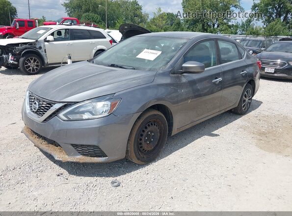 3N1AB7AP6JY240506 2018 NISSAN SENTRA Gray Przód lewy
