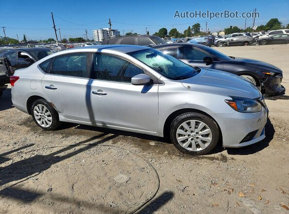 3N1AB7AP6JY247181 2018 NISSAN SENTRA Silver Delantero derecho