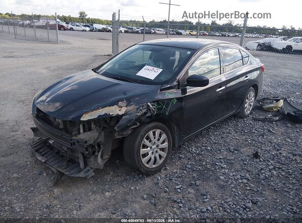 3N1AB7AP6JY253529 2018 NISSAN SENTRA Black Առջևի ձախ երեք քառորդ տեսարան