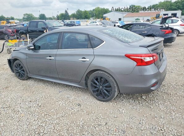 3N1AB7AP6JY262070 2018 NISSAN SENTRA Серый Задняя левая четверть