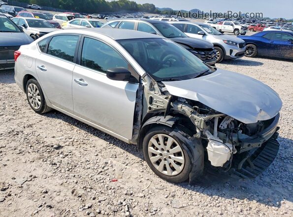 3N1AB7AP6JY276180 2018 NISSAN SENTRA Silver Front right