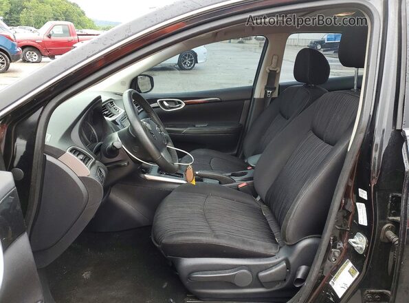 3N1AB7AP6JY339665 2018 NISSAN SENTRA Black Widok wnętrza z przodu