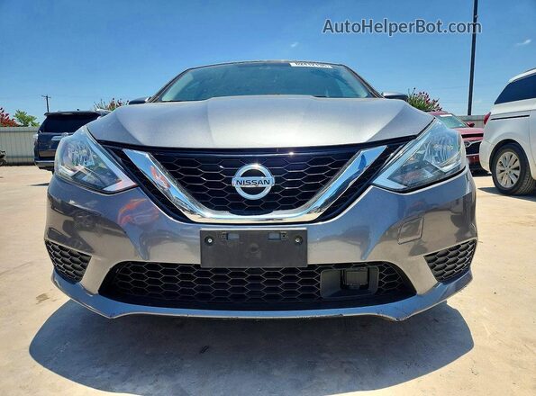 3N1AB7AP6JY344221 2018 NISSAN SENTRA Silver წინა ხედი