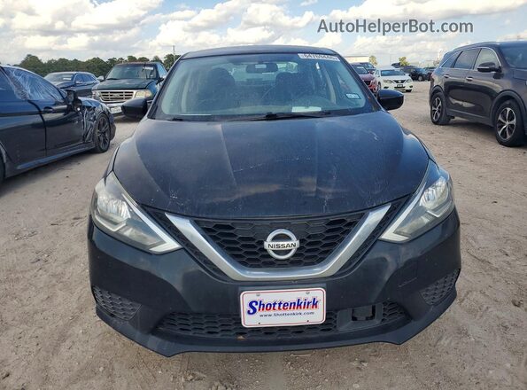 3N1AB7AP6KL605247 2019 NISSAN SENTRA Black Widok z przodu