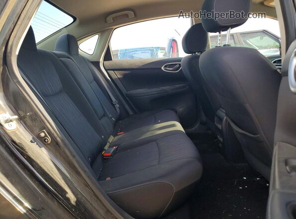 3N1AB7AP6KL605247 2019 NISSAN SENTRA Black Widok tylnych siedzeń