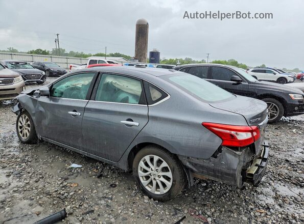 3N1AB7AP6KL615552 2019 NISSAN SENTRA Gray Tył lewy