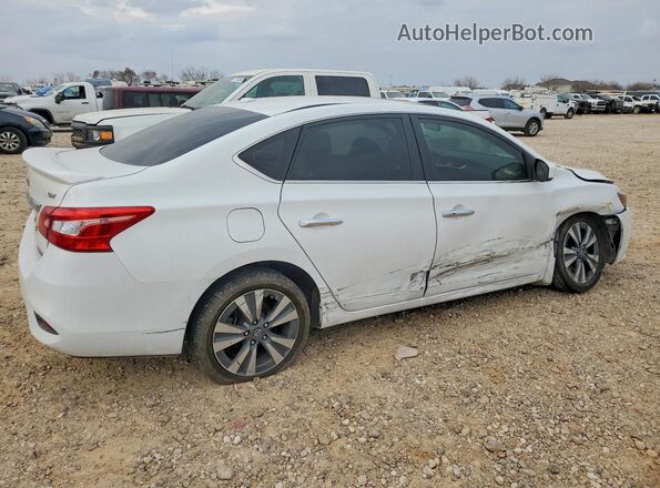 3N1AB7AP6KY203327 2019 NISSAN SENTRA Белый Задняя правая четверть