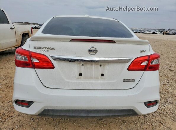 3N1AB7AP6KY203327 2019 NISSAN SENTRA Белый Вид сзади