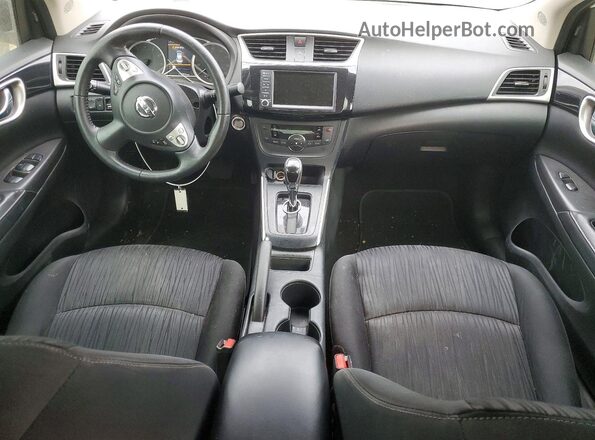 3N1AB7AP6KY203327 2019 NISSAN SENTRA Белый Вид панели приборов